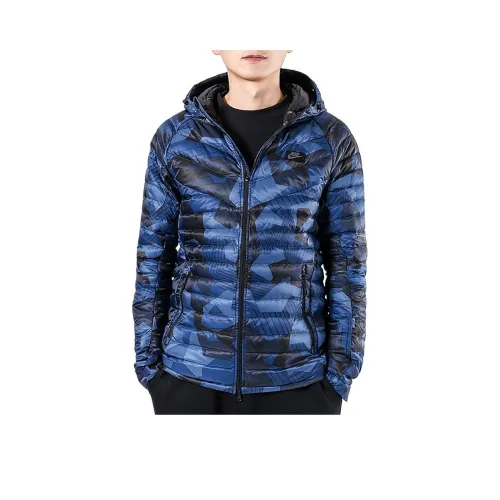 Nike Синий Мужской Пуховик