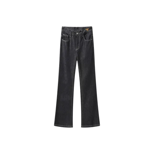 TEN MIRO Темно-синий Унисекс Джинсы