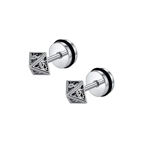 GUDUD Титановые и стальные серьги-гвоздики унисекс