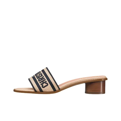 DIOR Dway Слипоны 3,5 см Женские Бежевые