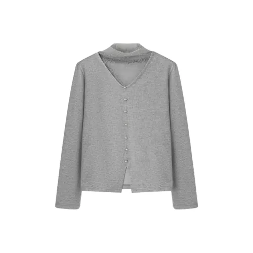 XWI Светло-серые Женские T-рубашки