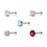 Сверкающий внутренний спиральный комплект серьг-гвоздиков [набор из 5 шт]