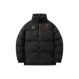 Чёрный хлопковый пуховик