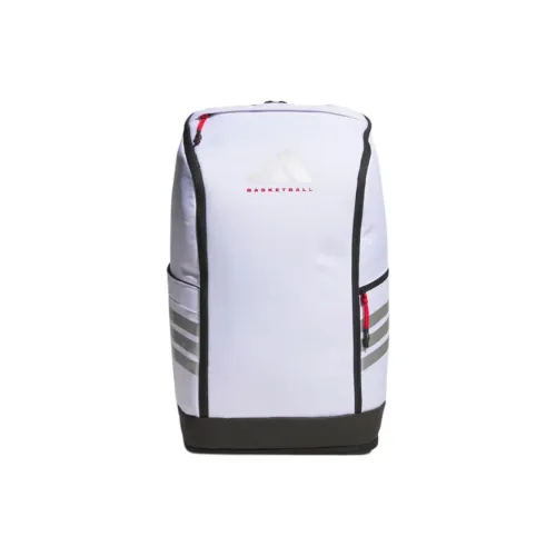 Adidas Переработанный полиэстер рюкзак большой унисекс белый и черный