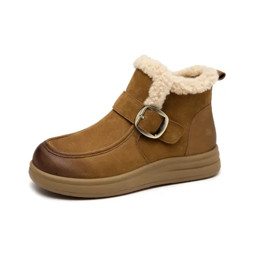 AOKANG Ботильоны Носки Crew Женские Хаки