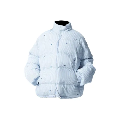 W9H2 Синие полосы Танцующая бабочка Унисекс Пуховики