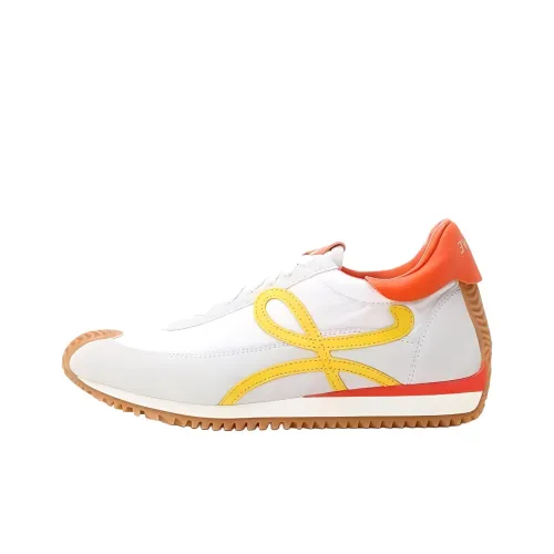 LOEWE Flow Runner Low Топ Спортивная повседневная обувь Женская Белая Красная Желтая