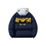 Темно-синий, синий с серым капюшоном