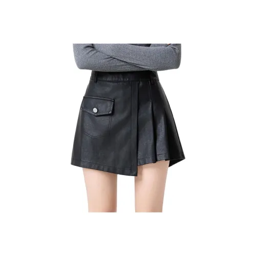 Кожаные короткие юбки MM женские