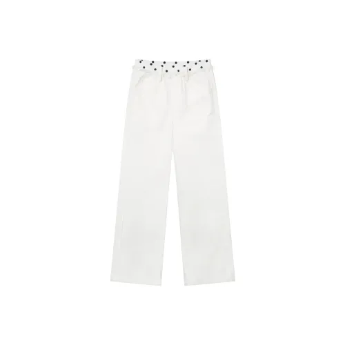 RUNTOTHEFUTURE Ecru Unisex Jeans