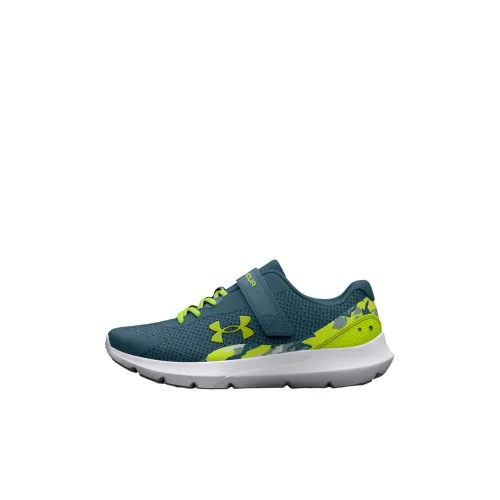 Under Armour Surge 3 Low Топ Детские Беговые Кроссовки Бирюзовые Детские