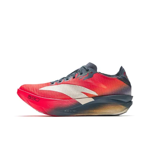 Anta C202 G9 2 Low Топ Азотная технология Беговые кроссовки Женские Красно-серый Желтый