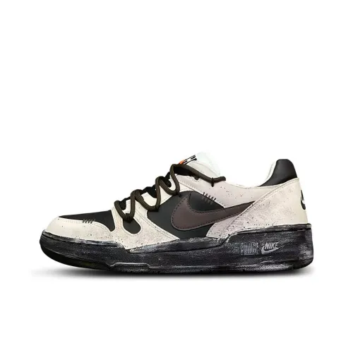 Nike Full Force Винтаж Песочный Звезда Низкие Кроссовки для скейтбординга Мужские Черные Коричневые