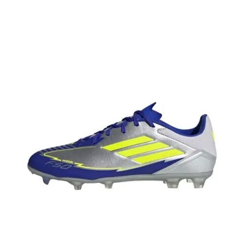 Adidas F50 League Slip-resistant Abrasion-resistant Football Cleats Unisex Silver Адидас F50 League Противоскользящие Устойчивые к истиранию Футбольные бутсы Унисекс Серебряный
