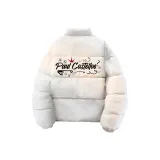 Белый, серый, фотиния, хлопковый пуховик