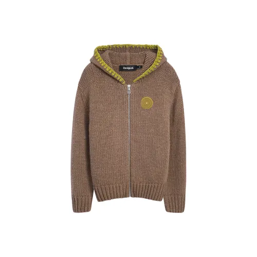 Desigual Кофе Верблюжий цвет Женские Трикотаж