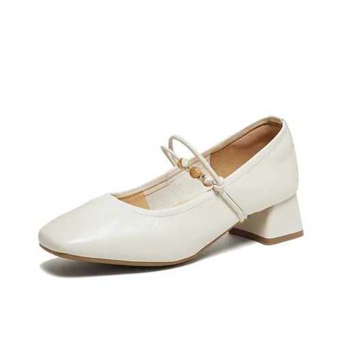 BASTO Грубый каблук Туфли Мэри Джейн 4CM Женские