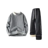 Gray Sweater + Dark Gray Pants Fleece-Lined  
Серый свитер + темно-серые штаны с флисовой подкладкой