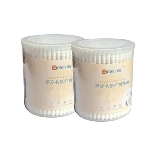 QINGYAN SPIRAL Голова Бумага Stick Двойная головка Defatted Хлопок Вата Хлопок Вата 200 шт. Коробка