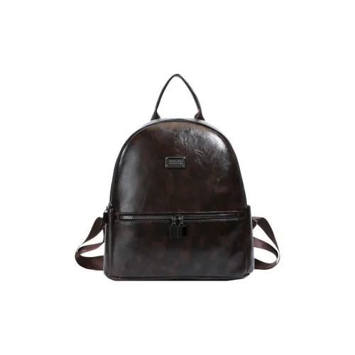 MOWAP ПУ (полиуретан) Рюкзак Стандартный Женский Кофейный