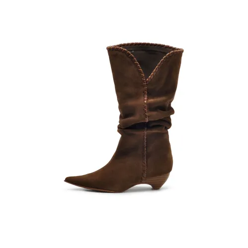 ARTMU Высокие сапоги на щиколотку коричневые женские