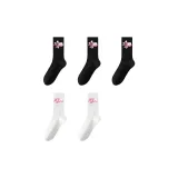 [5 пар] Черный + Черный + Черный + Белый + Белый