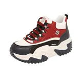 Белая и синяя обувь без подкладки