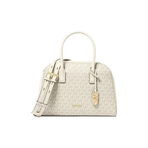 MICHAEL KORS Искусственная кожа с коровьей кожей одно плечо сумка среднего размера женская ванильный молочный белый