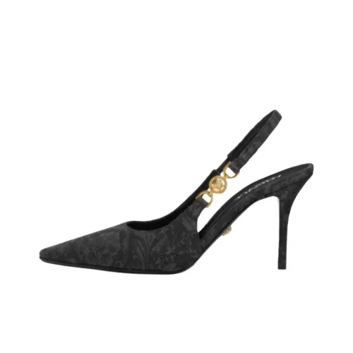 VERSACE Barocco Medusa '95 Узкий каблук Высокие каблуки 8,5 см Женские Черный