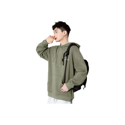 Tonlion Серый Чайно-зеленый Мужской Свитшот