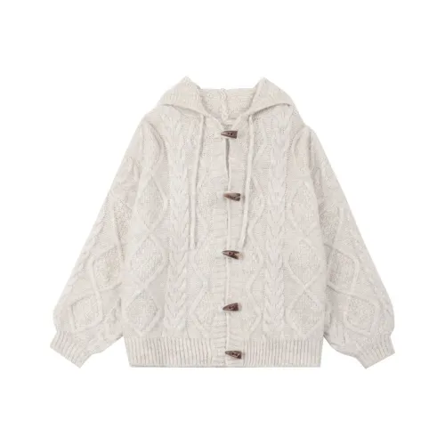 Ice Cream And Whale Свитер Женские Овсяный