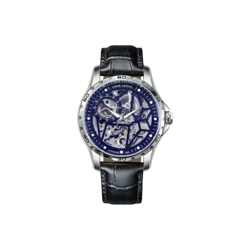 LIBER AEDON Наручные часы Механический механизм Синий циферблат Мужские часы