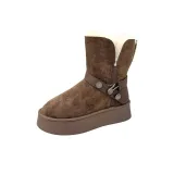 Тёмно-коричневый, средний (с флисовой подкладкой)