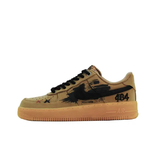 Nike Air Force 1 Y VELE Качество Graffiti Mark Износостойкий и Легкий Низкий Топ Скейтборд Кроссовки Унисекс