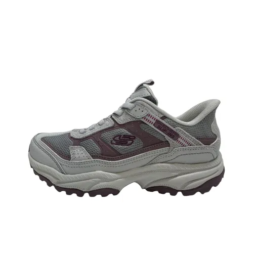 Skechers На открытом воздухе Устойчивая к истиранию Низкая Обувь для альпинизма Женская Серый Розовый