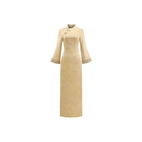 COVT Длинное платье с длинными рукавами женское