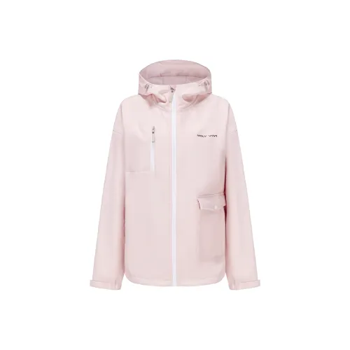 MOLY VIVI Водонепроницаемый Ветрозащитный Водонепроницаемый Термический Дождевик Женские Персиково-розовый