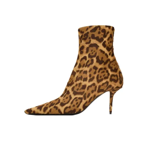 SAINT LAURENT Ashley Ботильоны 7,5 см Женские Коричневый