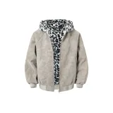 Серый леопард с принтом, улучшенный