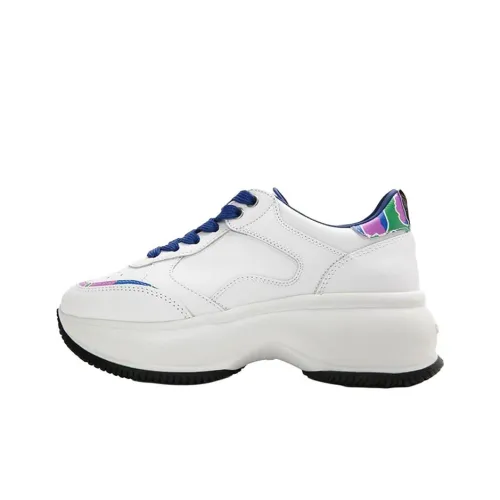 HOGAN Maxi I Active Low Топ Обувь на платформе Женская Белая