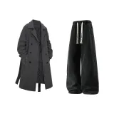 Серый + Черный Джинсы с Флисовой Подкладкой