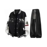 Чёрный + Чёрный K[Двойной с флисовой подкладкой, термический]