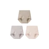 ЛУ Серый + Светло-фиолетовый + Малыш Розовый [Высокая посадка, большой размер, 3 упаковки]