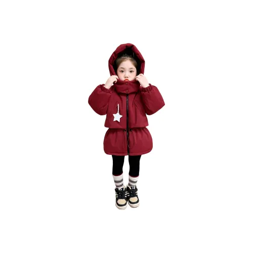 Lanza Повседневное Пуховое Пальто Зимнее Красное Детское для Возраста 3-7 Лет