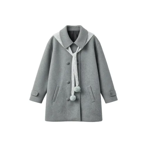 COVER TIME Серый Женский Пальто