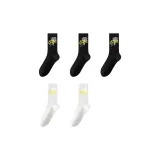 [5 пар] Черный + Черный + Черный + Белый + Белый