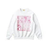 Белый свитшот с круглым вырезом