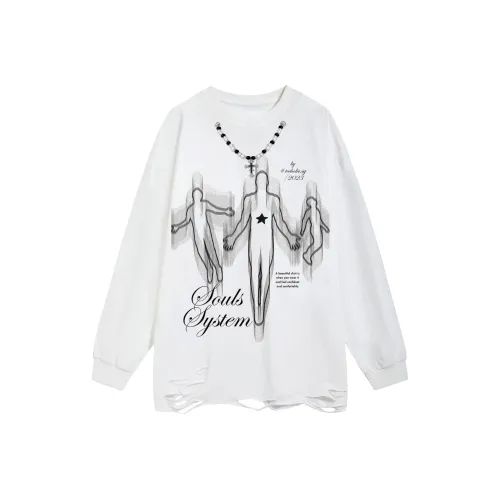 POSIYING Длинный рукав Т-рубашка Унисекс