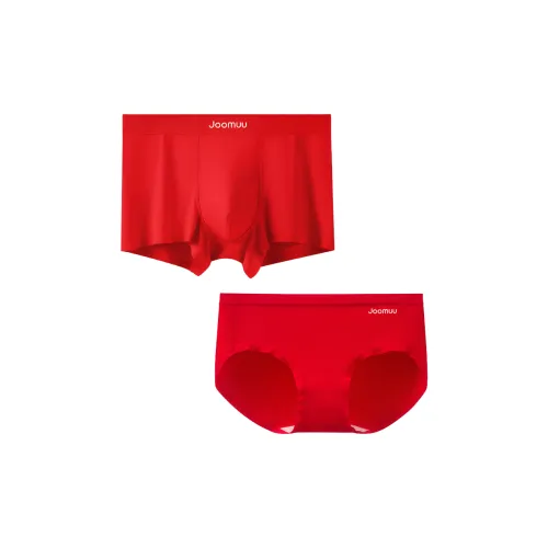 JOOMUU Пара Красный [1 Мужчина + 1 Женщина] Унисекс Трусики-бикини