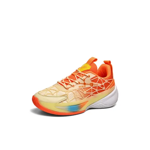 ZHIO Slip-resistant Abrasion-resistant Lightweight Cushioning Low-top Children's Basketball Shoes Toddler